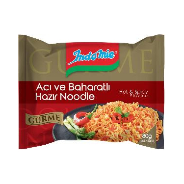 Indomie Gurme Acı ve Baharatlı Hazır Noodle 80 gr