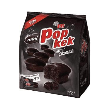 Eti Popkek Mini Bitter Çikolatalı 162 gr