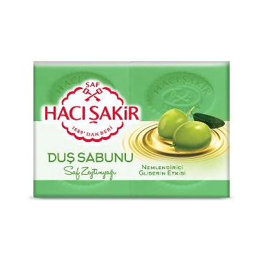 Hacı Şakir Zeytinyağı Gliserinli Saf Zeytinyağı Duş Sabunu 4x125 gr