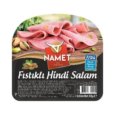 Namet Hindi Fıstıklı Salam 7/24 50 gr