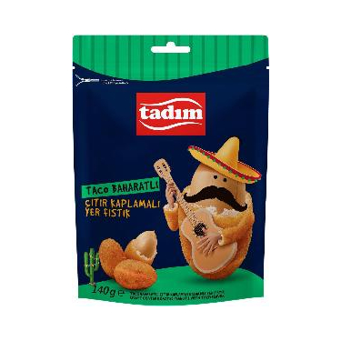 Tadım Taco Baharatlı Çıtır Kaplamalı Yer Fıstığı 140 gr