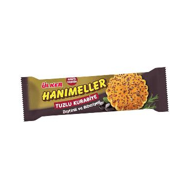 Ülker Hanımeller Zeytinli ve Biberiyeli Tuzlu Kurabiye 81 gr