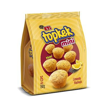 Topkek Mini Limonlu Haşhaşlı 150 gr