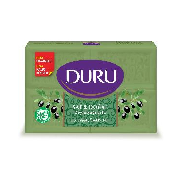 Duru Saf&Doğal Yeşil Zeytinyağlı 4x150 gr