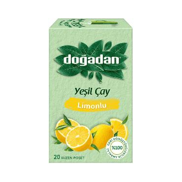 Doğadan Limonlu Yeşil Çay 20'li