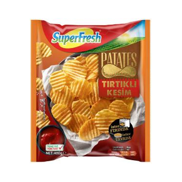 Superfresh Tırtıklı Kesim Patates 400 gr