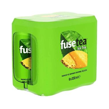 Fuse Tea Soğuk Çay Mango Ananas Aromalı İçecek Kutu 6x330 ml