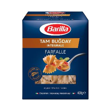 Barilla Tam Buğday Kelebek Makarna (Integrale Farfalle) 400 gr