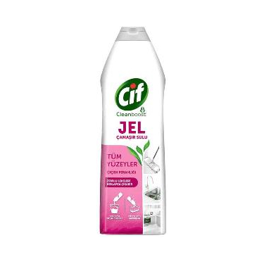 Cif Jel Yüzey Temizleyici Cleanboost Tüm Yüzeyler İçin Leke Çıkarıcı Çamaşır Sulu Çiçek Ferahlığı 750 ml