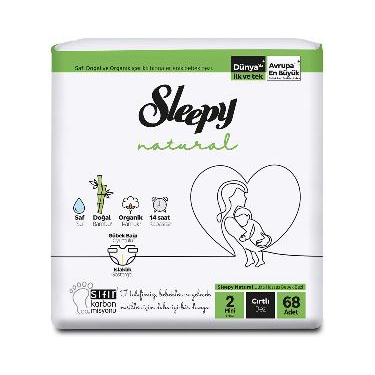 Sleepy Natural Jumbo Mini 2 Beden 68'li