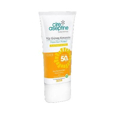 Cire Aseptine Yüz Güneş Kremi Kuru ve Normal Ciltler Spf50+ 50 ml