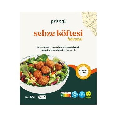 Privegi Havuçlu Sebze Köftesi 400 gr