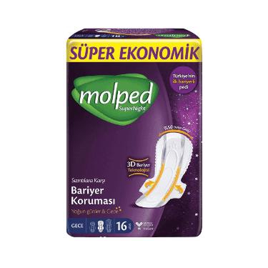 Molped Supernight Gece 16'lı