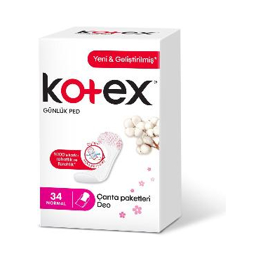 Kotex Günlük Ped Normal 34'lü