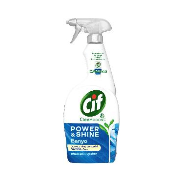 Cif Power Shine Cleanboost Sprey Temizleyici Banyo İçin Temizleyici ve Kireç Çözücü 750 ml