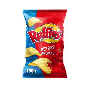 Ruffles Ketçap Aroma Çeşnili Patates Cipsi Parti Boy 150 gr