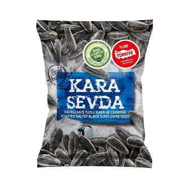 Kara Sevda Bol Tuzlu Siyah Ayçekirdek 150 gr