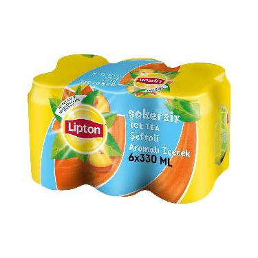 Lipton Ice Tea Light Şeftali Aromalı İçecek Kutu 6x330 ml