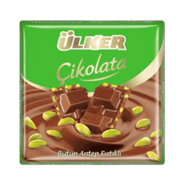 Ülker Çikolata Antep Fıstıklı Kare 65 gr