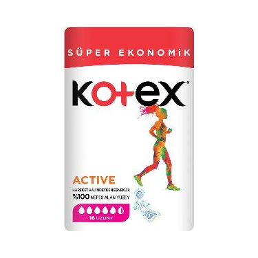 Kotex Ultra Active Süper Ekonomik Uzun 16'lı