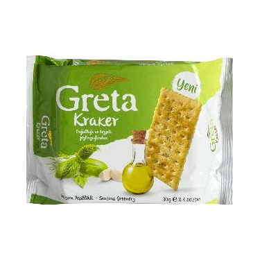 Greta Mevsim Yeşilliği Çeşnili Kraker 4'lü 120 gr