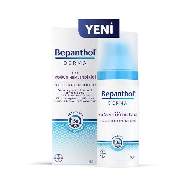 Bepanthol Derma Gece Bakım Kremi Yoğun Nemlendirici 50 ml