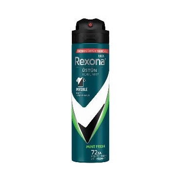 Rexona Men Erkek Sprey Deodorant Natural Fresh Mint 72 Saat Kesintisiz Üstün Koruma 150 ml