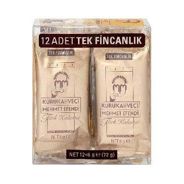 Kurukahveci Mehmet Efendi Türk Kahvesi 12x6 gr