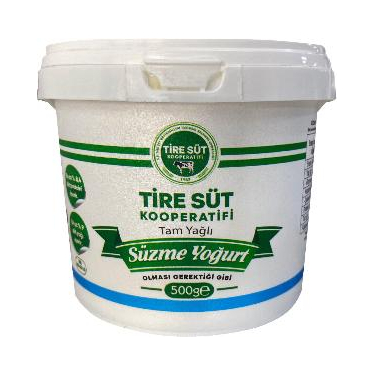 Tire Tam Yağlı Süzme Yoğurt 500 gr