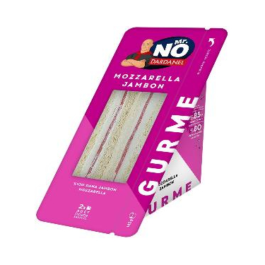 Mr. NO Gurme Mozarella Jambon Üçgen Sandviç 145 gr