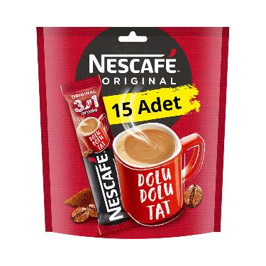 Nescafe 3'ü 1 Arada 15'li