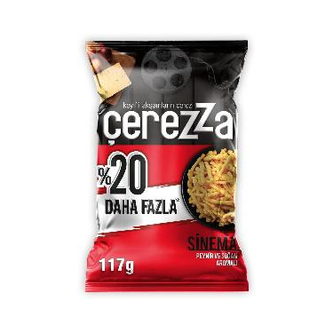 Çerezza Sinema Peynir ve Soğan Aroma Çeşnili Mısır Çerezi Süper Boy 117 gr