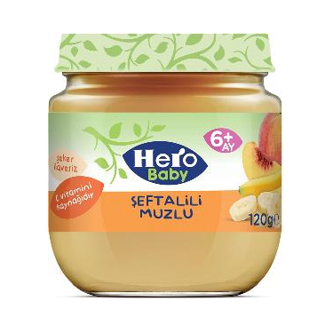 Hero Baby Şeftali Muz 120 gr