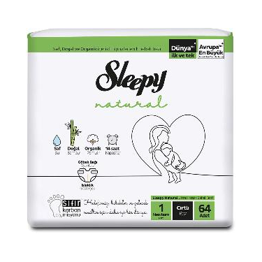 Sleepy Natural Jumbo Yenidoğan 1 Beden 64'lü