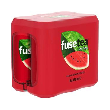 Fuse Tea Soğuk Çay Karpuz Aromalı İçecek Kutu 6x330 ml