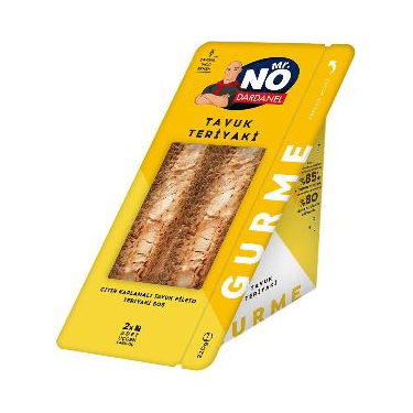 Mr. NO Gurme Teriyaki Soslu Tavuklu Üçgen Sandviç 220 gr