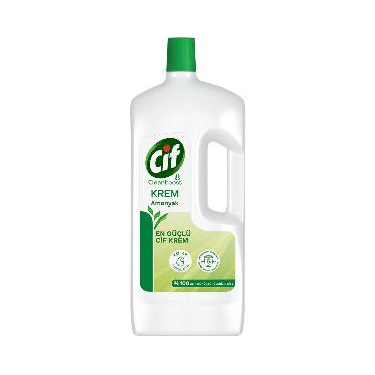 Cif Krem Yüzey Temizleyici Amonyaklı Yağ ve Kireç Sökücü Leke Çıkarıcı 1500 ml